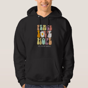 Peace Love Hope 14q32 Deletion Awareness Hoodie