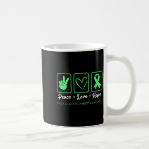 Peace Love Hope Anoxic Brain Graphic Art Coffee Mug