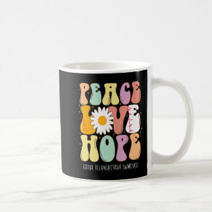 Peace Love Hope Ataxia Telangiectasia Awareness Gi Coffee Mug