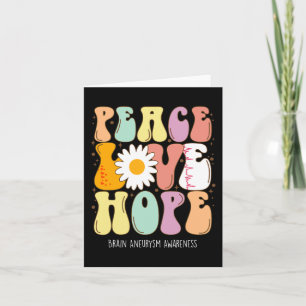 Peace Love Hope Brain Aneurysm Awareness Gift Card