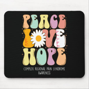 Peace Love Hope Complex Regional Pain Syndrome Crp Mouse Pad