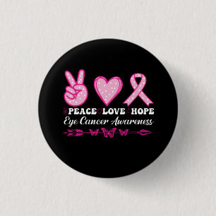 peace love hope eye breast cancer awareness 3 cm round badge