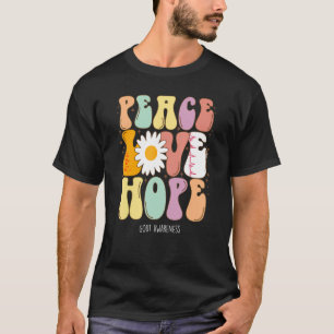 Peace Love Hope Gout Awareness T-Shirt