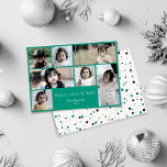 Peace Love Hope Green Photo Christmas Holiday Card<br><div class="desc">Share all your favourite photos to your family and loved ones to celebrate the holidays and the new year. Greeting: Peace,  love & hope. 


Photo by Juan Encalada on Unsplash</div>