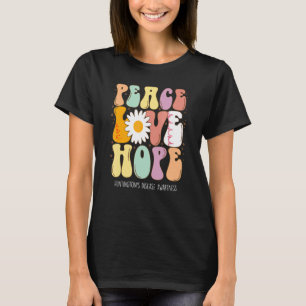 Peace Love Hope Huntington's Disease Awareness T-Shirt