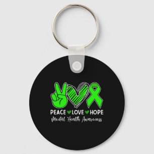 Peace Love Hope - Mental Health Awareness Month Gr Key Ring