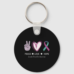 Peace Love Hope Suicide Prevention 2024  Key Ring