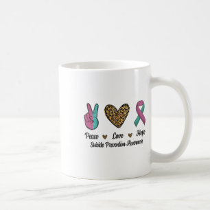 Peace Love Hope Suicide Prevention Awareness Fight Coffee Mug