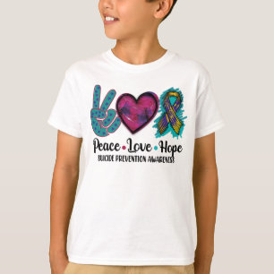 Peace Love Hope Suicide Prevention Awareness T-Shirt