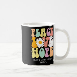Peace Love Hope Trisomy 18 Edwards’ Syndrome Aware Coffee Mug