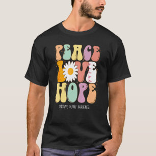 Peace Love Hope Vaccine Injury Awareness Gift T-Shirt