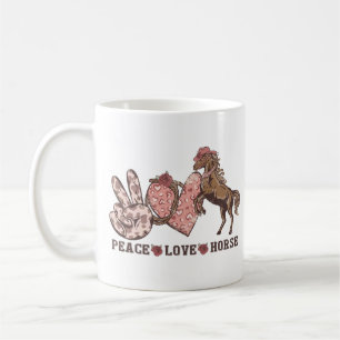 Peace Love Horse Coffee Mug