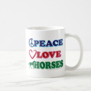Peace-Love-Horses Coffee Mug