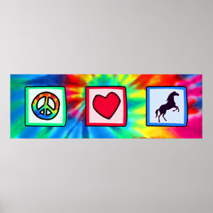 Peace, Love, Horses Poster