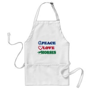 Peace-Love-Horses Standard Apron