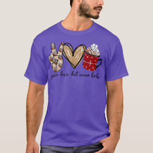 Peace Love Hot Cocoa Bombs Merry Christmas Family T-Shirt