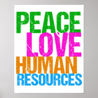 Peace Love Human Resources HR Department