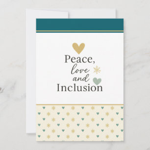 Peace, Love & Inclusion Inclusive Holiday