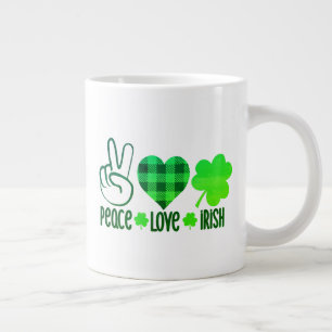 Peace Love Irish-60682 Large Coffee Mug