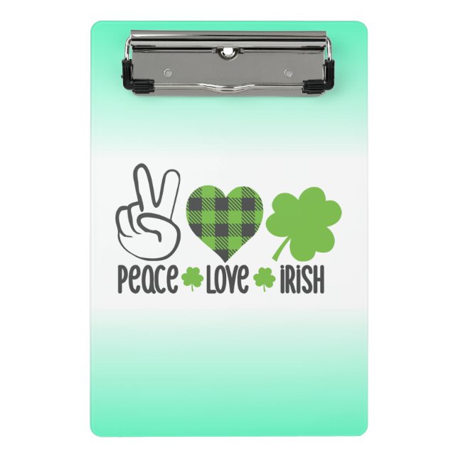 Peace Love Irish-60682 Mini Clipboard (Front)