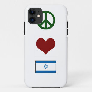 Peace Love Israel iPhone 11 Case
