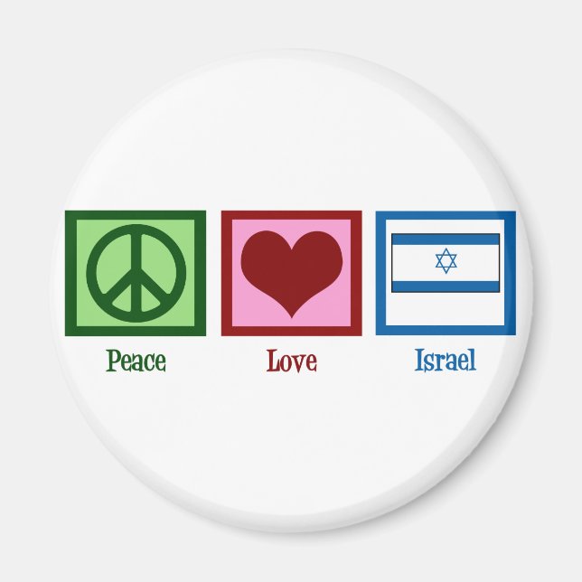 Peace Love Israel Magnet (Front)