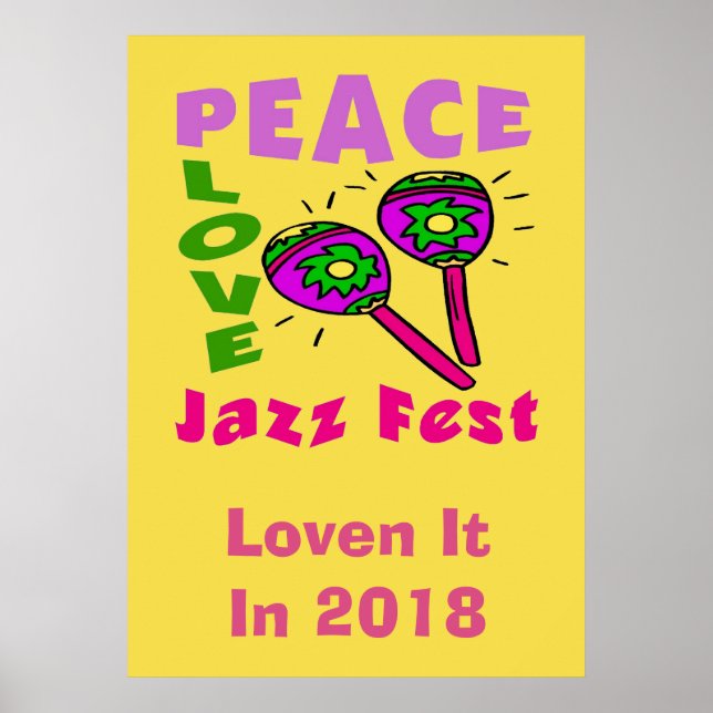 Peace Love Jazz Fest 2018 Poster (Front)