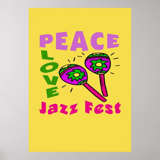 Peace Love Jazz Fest Poster (Front)