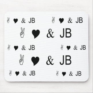 Peace Love & JB Mouse Pad