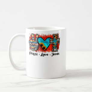Peace Love Jesus Funny Christian, Love Like Jesus Coffee Mug