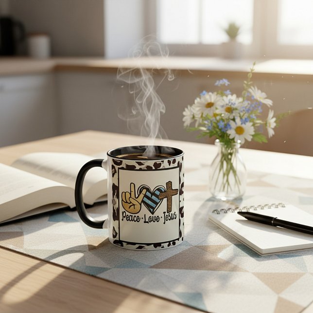 Peace love Jesus Mug (Creator Uploaded)