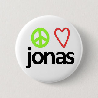 Peace, Love, Jonas 6 Cm Round Badge