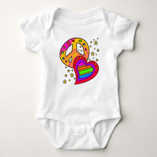Peace, Love, Joy Baby Bodysuit