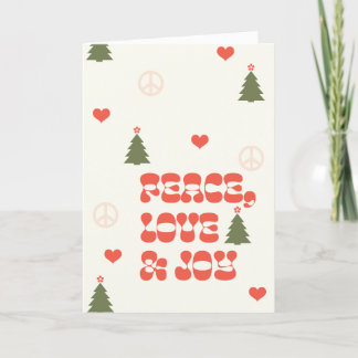 Peace, Love & Joy Christmas Card