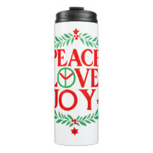 Peace Love Joy Christmas Festive Holiday 