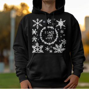 Peace Love Joy Christmas Festive  Hoodie
