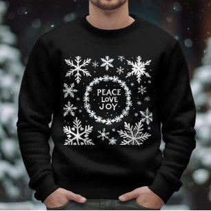 Peace Love Joy Christmas Festive Sweatshirt