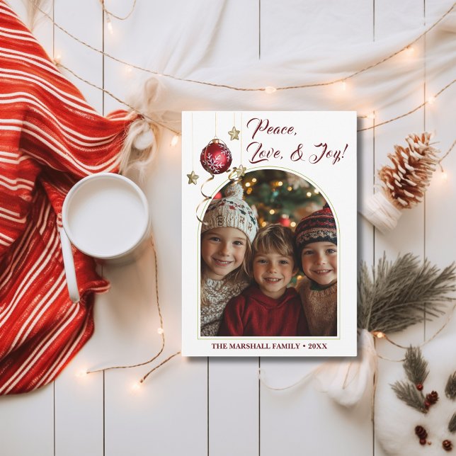 Peace Love Joy Christmas Holiday Card (Creator Uploaded)