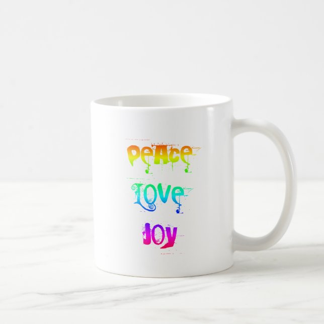 Peace Love Joy Coffee Mug (Right)