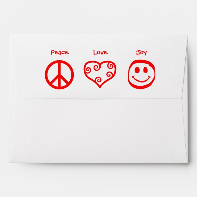 Peace, Love, Joy - Envelope (Back (Top Flap))