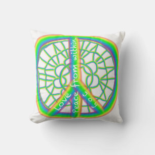 Peace, Love, Joy From Within Cushion