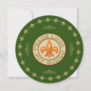 Peace Love Joy Gumbo Holiday Wishes Card