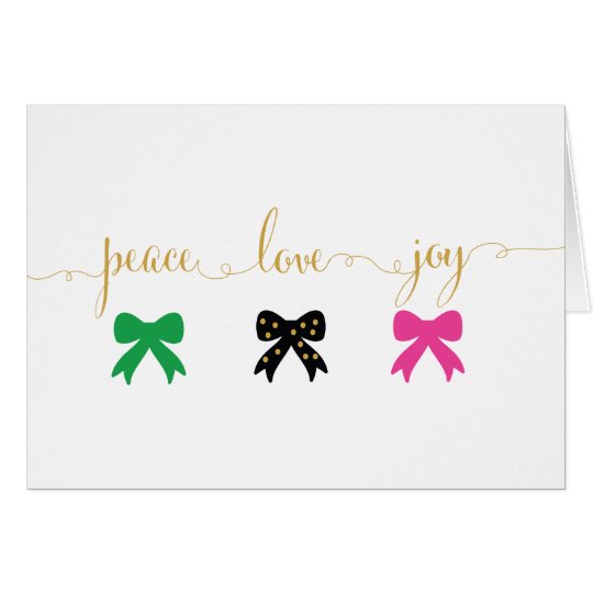 Peace, Love, Joy - holiday card