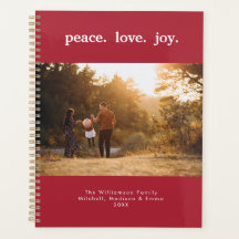 Peace Love Joy Holiday Christmas Family Photo