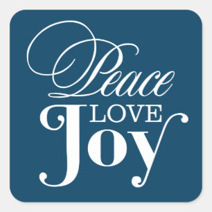 PEACE LOVE JOY   HOLIDAY ENVELOPE SEAL