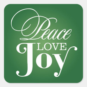 PEACE LOVE JOY HOLIDAY ENVELOPE SEAL