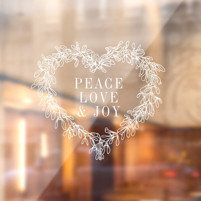 Peace, love joy mistletoe Christmas white (Sheet 2)