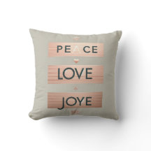 Peace Love Joy  | Modern Rose Gold Holiday 