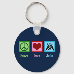 Peace Love Judo Key Ring