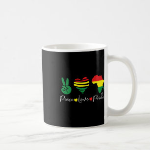 Peace Love Juneteenth 1865 Black Pride Men Women K Coffee Mug